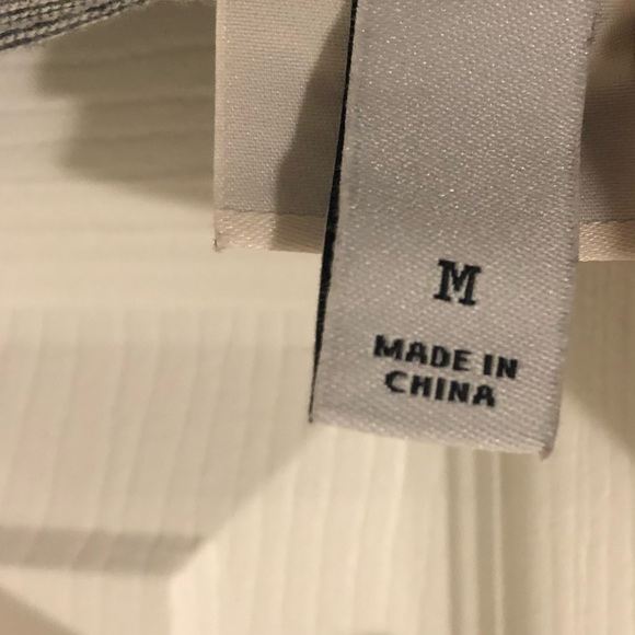 Grey & White Striped Blouse; brand: a new day; size :M - Picture 4 of 5